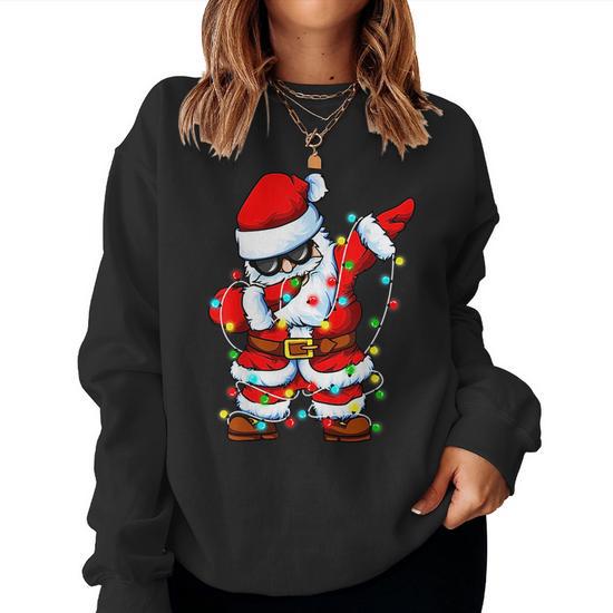 Santa hot sale dab sweater