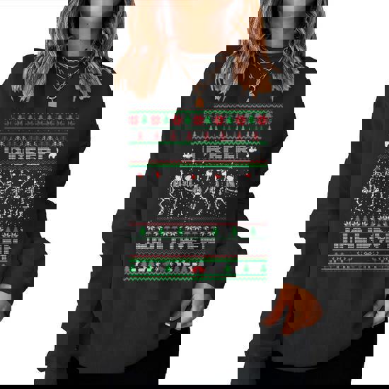 Pull « I Prefer Halloween » - Alternative Ugly Sweater - Goth Christmas Sweatshirt