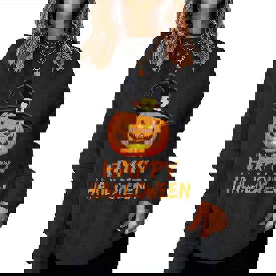 Pumpkin Happy Halloween Costume Boys Girls Women Sweatshirt | Seseable CA