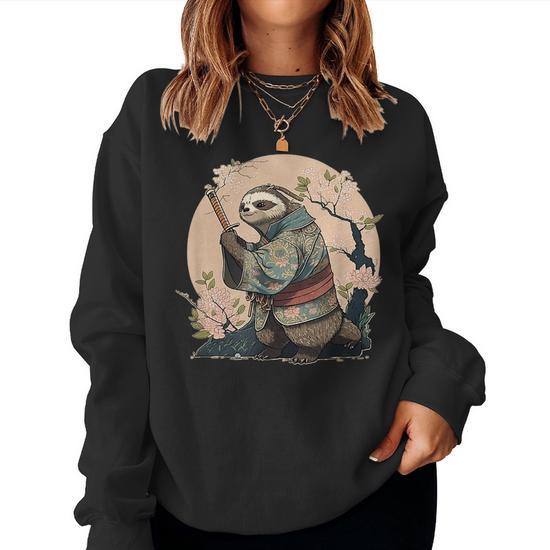 Sloth best sale sweatshirt women's