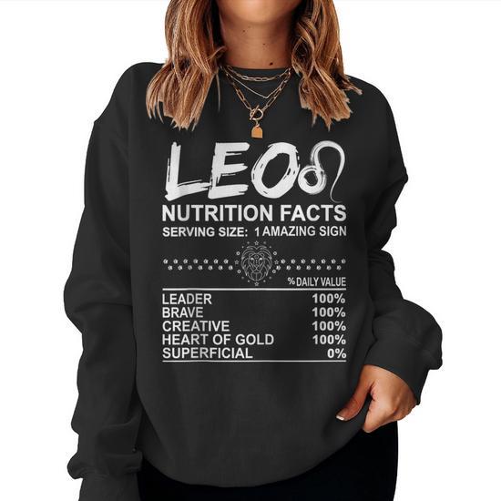 Leo Nutrition Facts July August Birthday Zodiac Sign Mom Dad Women