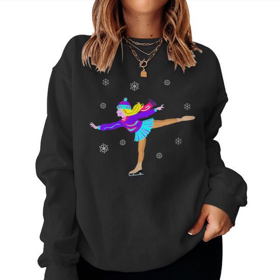 Heartbeat Ice Skating Figure Skater Men's T-shirt Back Print