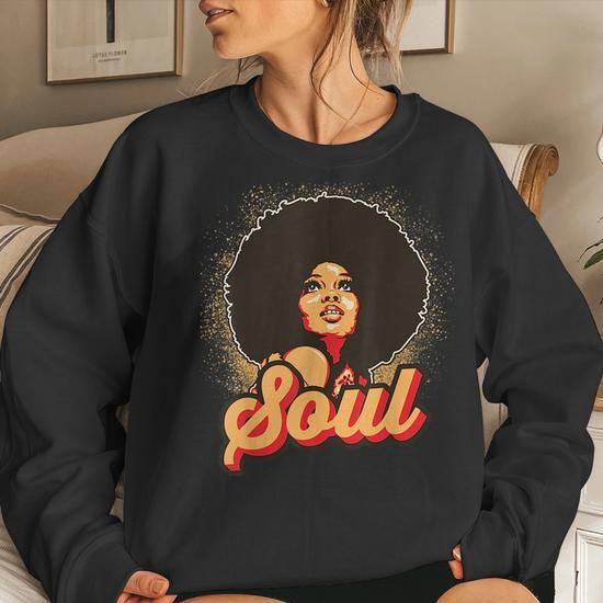 Vintage Black outlet Women Crewneck