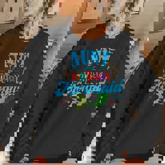 Aunt Of The Mermaid Matching Birthday Party T-Shirt
