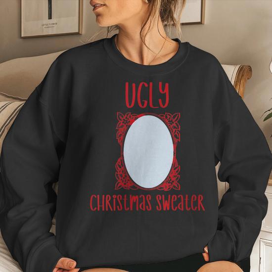 Ugly christmas sweater with clearance a mirror