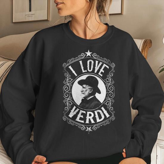 Italian Classical Music Composer Vintage I Love Verdi Women