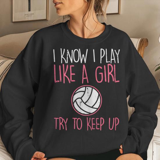 Girls volleyball sweatshirt online