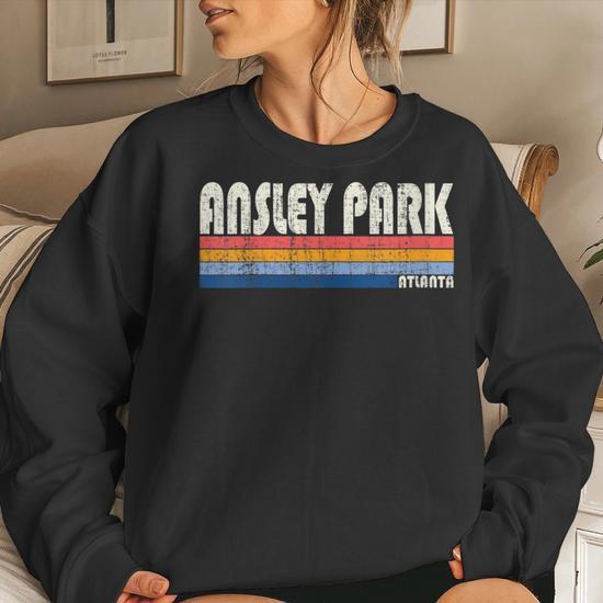 Vintage 70S 80S Style Ansley Park Atlanta Women Sweatshirt | Mazezy