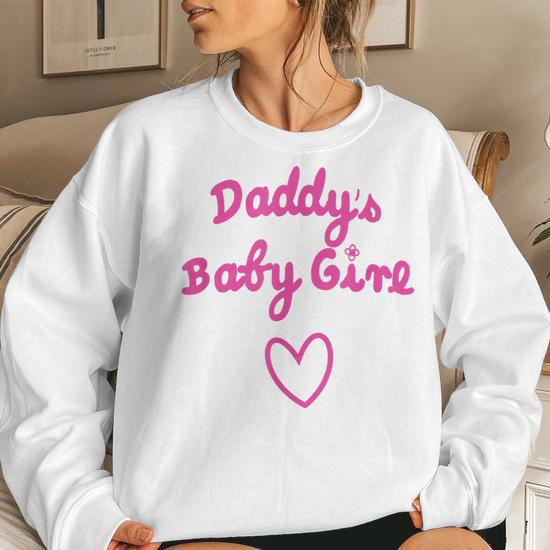 Daddy s Baby Girl T Cute Women s Ddlg Pajama Women Sweatshirt Mazezy UK