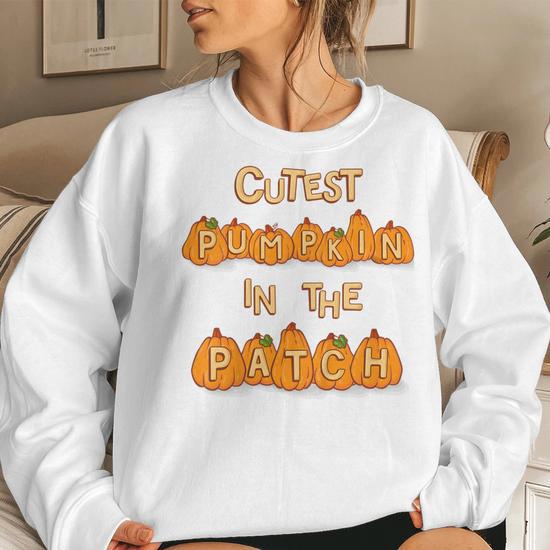 Youth Baby Cutest Pumpkin in the Patch Fall Long Sleeve Top with