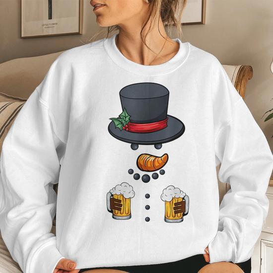 Snowman sweatshirts online women's