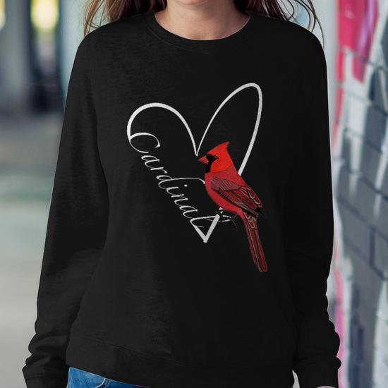 Cardinal Bird Birdlover Birdwatcher Animal Biologist Women Sweatshirt Monsterry