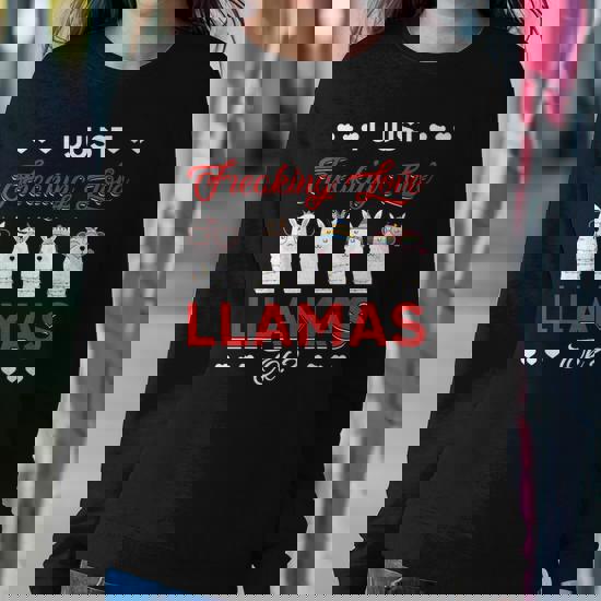 I Just Freaking Love Llamas Ok Funny Llama Lovers T-Shirt I Just Freaking Love Llamas Ok Funny Llama Lovers T-Shirt
