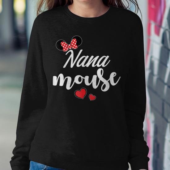 Nana Mouse Nana Mouse Heart Nana Women Sweatshirt | Mazezy