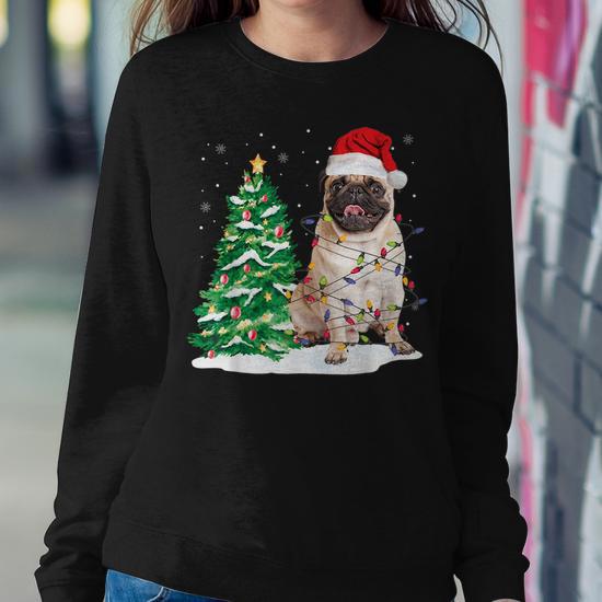 Pug Grinch Xmas Sweatshirt | ugly hotsell christmas sweater, funny christmas sweater, grinch sweater, christmas vintage, pug lover gift