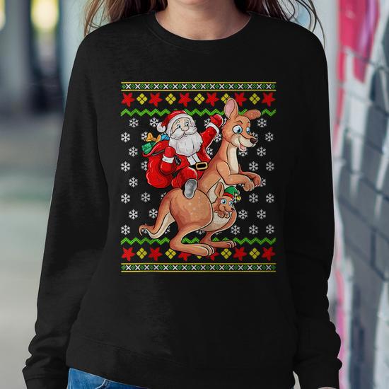 Kangaroo christmas outlet sweater