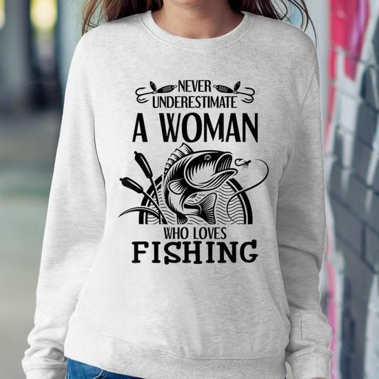 Never Underestimate A Old Man Who Loves Fishing Bass Vintage Women