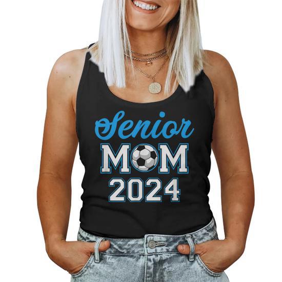 Class of 2024 Soccer Senior Mom Tank Top