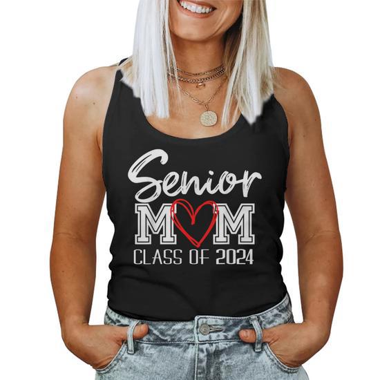 Senior Mom Class 2024 Happy Last Day School Graduation Tank Top