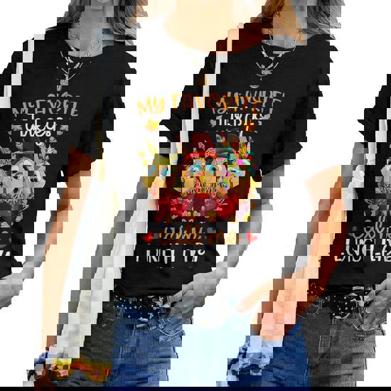My Favorite Turkeys Call Me Lunch Lady Thanksgiving Gifts T-Shirt My Favorite Turkeys Call Me Lunch Lady Thanksgiving Gifts T-Shirt