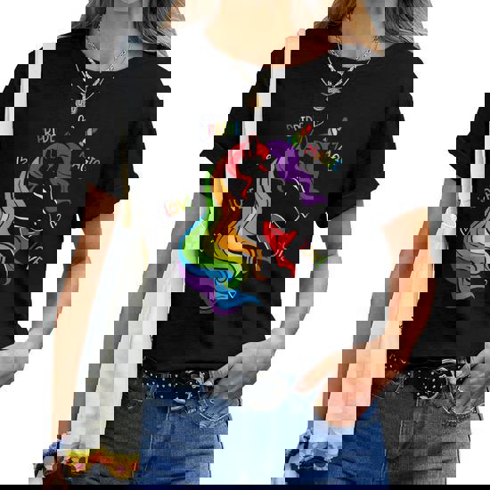 Gay Unicorn Lgbt Rainbow Pride Flag T-Shirt