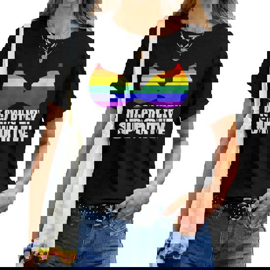 NOT GAY BUT VERY SUPPORTIVE LGBT Straight Ally Bra Meme Tank Top NOT GAY BUT VERY SUPPORTIVE LGBT Straight Ally Bra Meme Tank Top