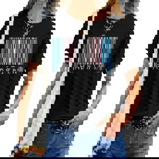 Transgender Pride Flag Barcode Shirt