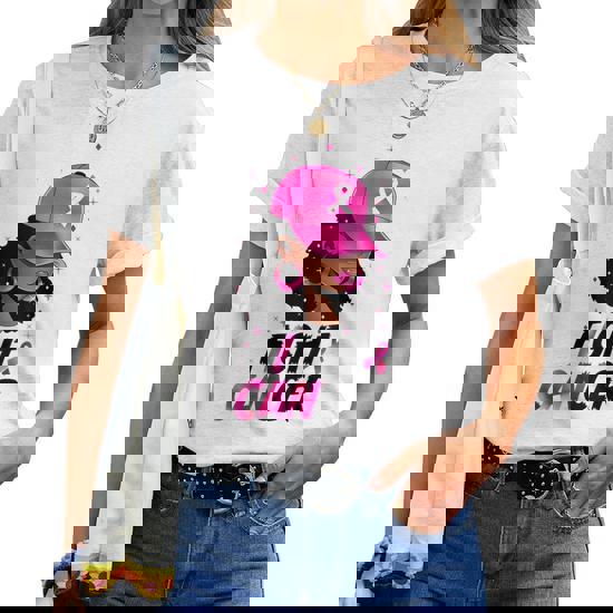 Fight - Breast Cancer Awareness Month T-Shirt Black Women Fight - Breast Cancer Awareness Month T-Shirt Black Women