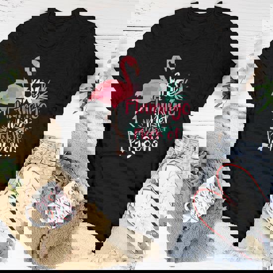 Be A Flamingo In A Flock Of Pigeons Cool Bird T-Shirt Be A Flamingo In A Flock Of Pigeons Cool Bird T-Shirt