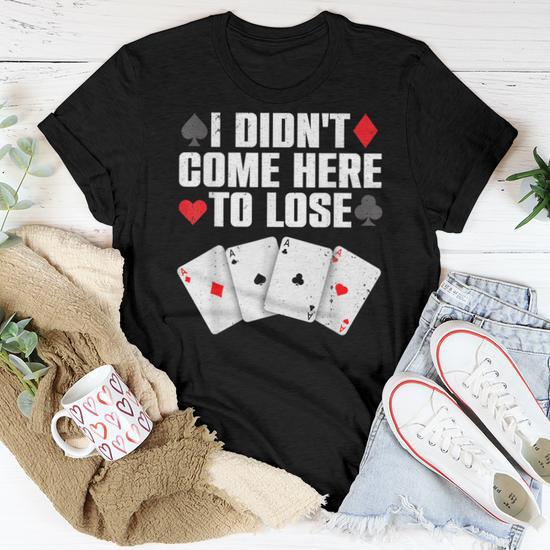 Funny poker shirts deals