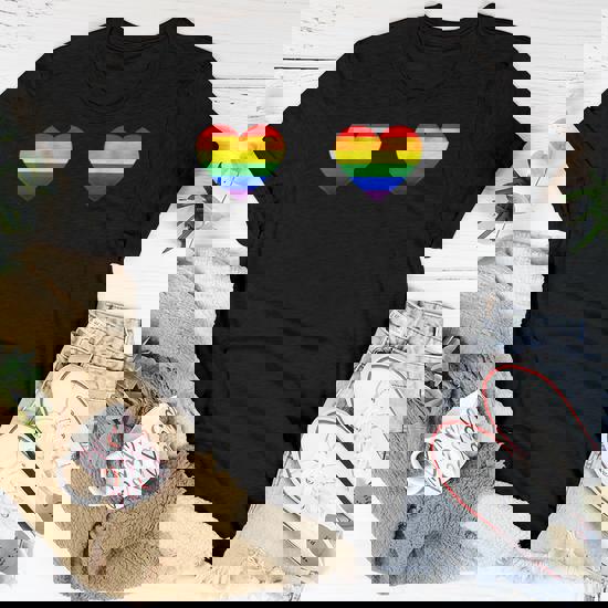 Gay Les Pride Rainbow Boobs T-Shirt Lgbt Pride Month Gifts Gay Les Pride Rainbow Boobs T-Shirt Lgbt Pride Month Gifts