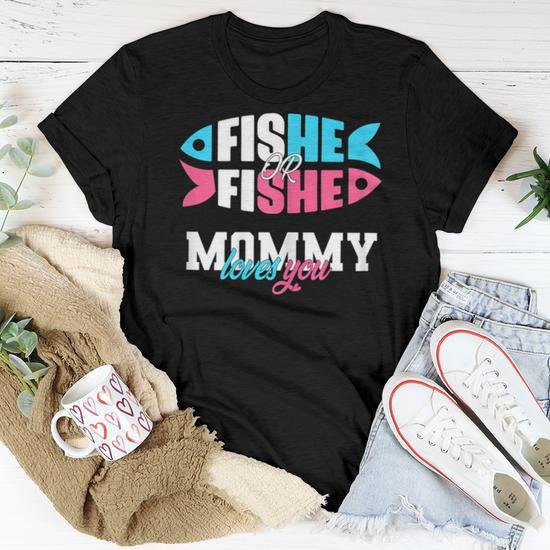 Personalized Baits or Bows Family Gender Reveal Party Shirt Custom Fishing  Theme Baby Reveal Tee Pregnancy Reveal Ideas Matching Family Tees 