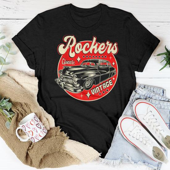 Rockabilly Sock Hop 1950S Clothing For Women Men Classic Car Women T-shirt