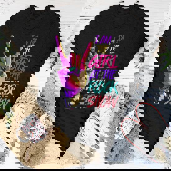 Vintage I Am The Girl At The Rock Show Retro Rock Music Women T