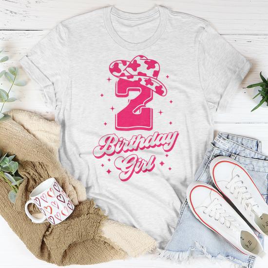 Kids 2Nd Birthday Outfit Girl 2 Year Old Rodeo Western Cowgirl Women T shirt Mazezy