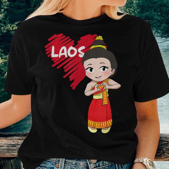 Laos Flag Spirit Shirt