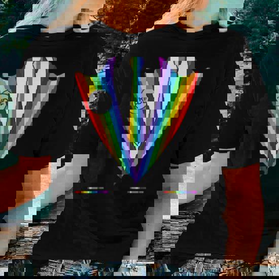 Rainbow Gay Pride Tuxedo Shirt Lgbt Lgbtq Pride Month