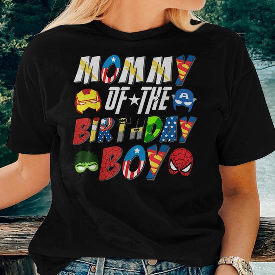 Superhero birthday best sale boy shirt