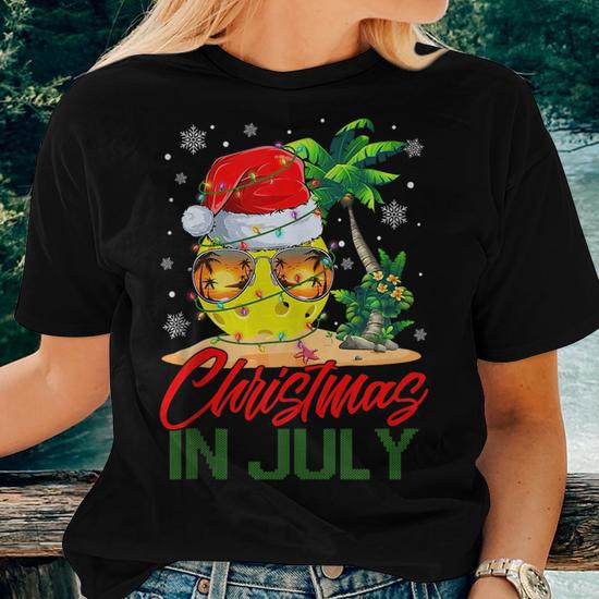 santa pickleball ball sunglasses and lights christmas july t shirt 20230622111456 bdti2m2y