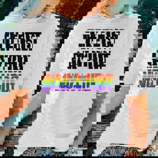The First Gay Pride Was A Riot - LGBT Rainbow Flag T-Shirt The First Gay Pride Was A Riot - LGBT Rainbow Flag T-Shirt