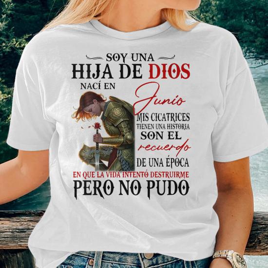 Im a Daughter of God Born in June T-Shirt (Back View)