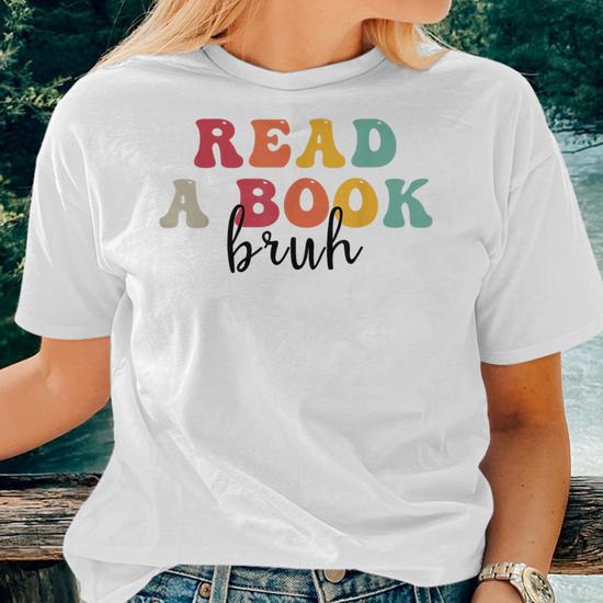 Read Book Shirts For Women - Love Reading T-Shirt For Teachers, Short Sleeve Tee Top In Blue