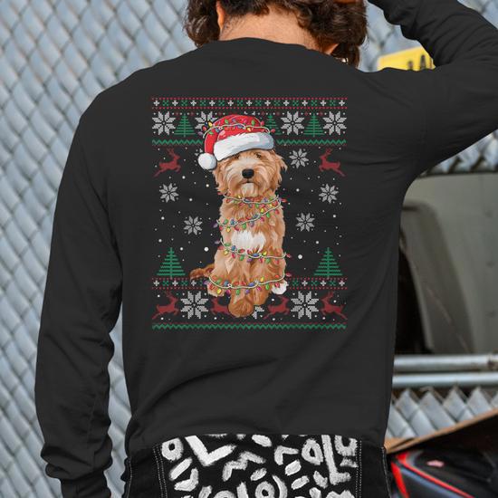 Goldendoodle ugly christmas sweater hotsell