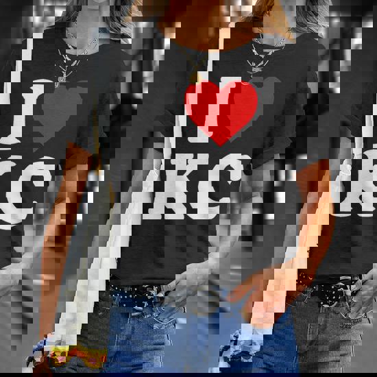 QOOZA IMVAL / Heart Shirt［BLK］ I Love Kansas City Kc - Heart Unisex T-Shirt | Mazezy