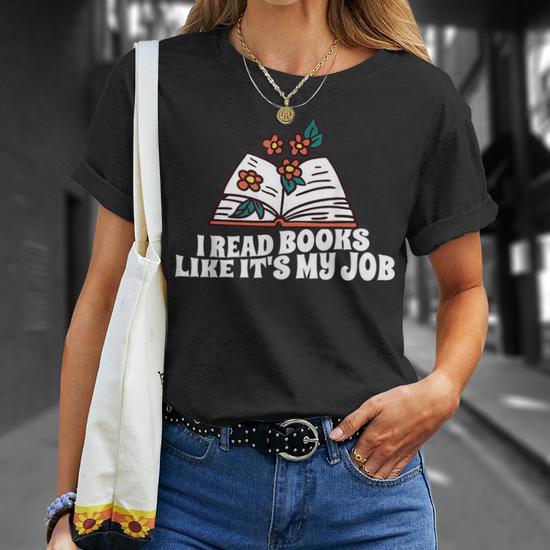 "All The Cool Kids Are Reading" Graphic T-Shirt For Women - Soft Cotton Blend Short Sleeve Tee, Book Lover Gift