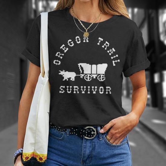 Oregon Trail Video Game Survivor T-Shirt