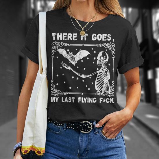 There It Goes My Last Flying Fuck Skeleton Long Sleeve
