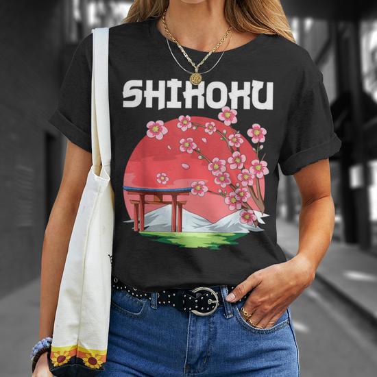 Shikoku Kyokujitsuki Sakura Japan T-Shirt | Mazezy