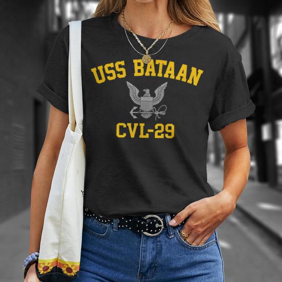 USS Bataan CVL29 Unisex T-Shirt - Close-Up