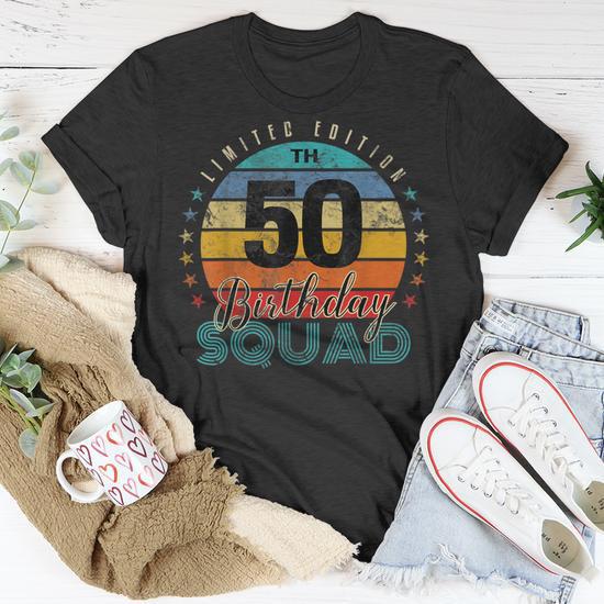 50th birthday squad shirts